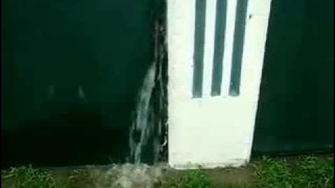 Flood (Tsunami Like)  -  The Susquehanna River Pours Through Flood Wall