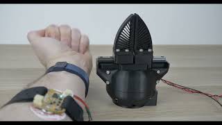 SSG48 gripper with Umyo EMG sensor - prosthetic arm open source