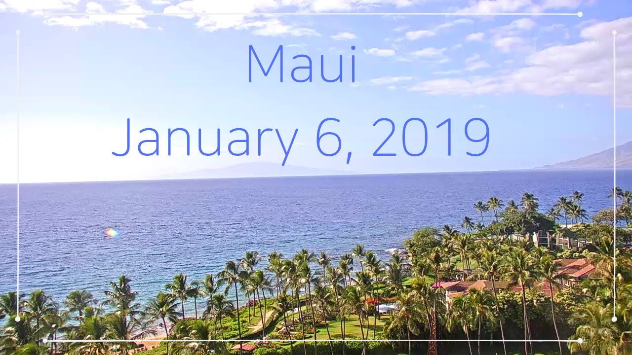 Maui Beach Cam cam Views from Wailea Beach YouTube