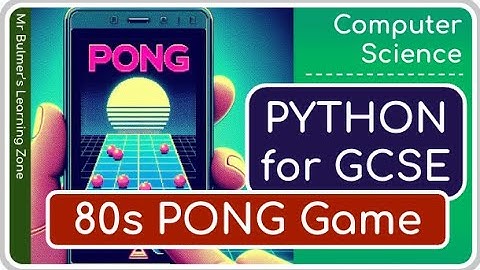 Python Game Tutorial: 80s Retro PONG Game