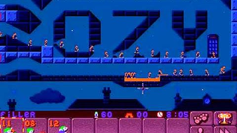 Lemmings 2: The Tribes - Shadow Level 1