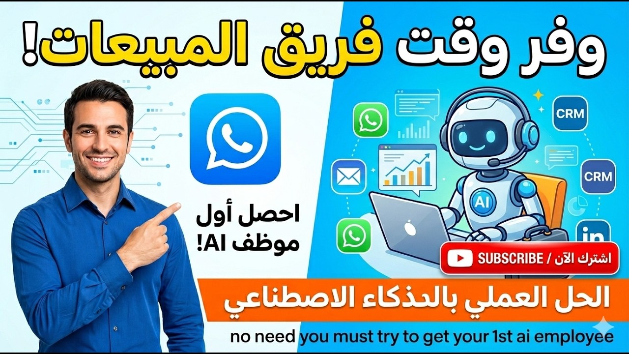 فريق المبيعات يضيع وقته؟ الحل في أول موظف ذكاء اصطناعي لشركتك 🤖💼
