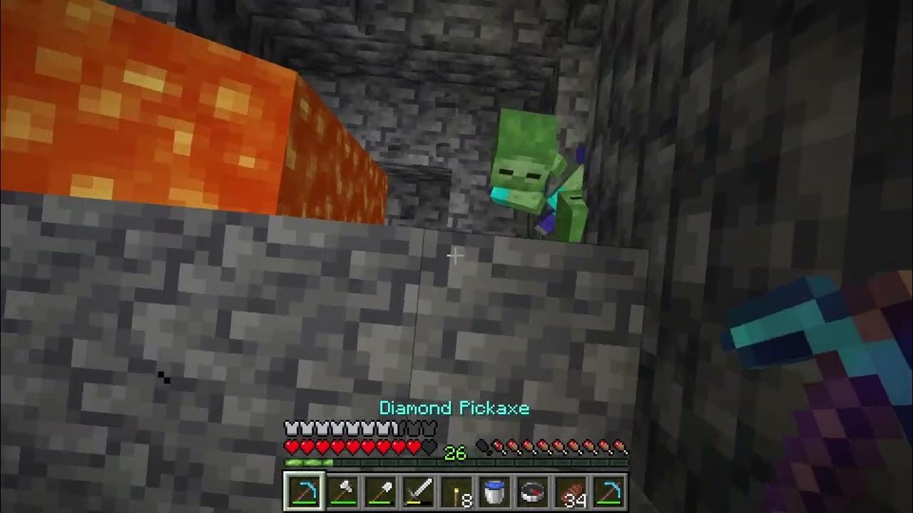 How I outsmarted the baby zombies Minecraft YouTube