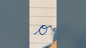 Small letter o✍️|| Cursive Writing ||#shorts #cursive #handwriting #cursivewriting #art