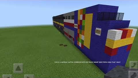 I built a emd f59phi 2004 be track smart and 6 cab coaches in Minecraft