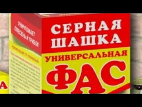 Обработка теплицы с помощью серной шашки!