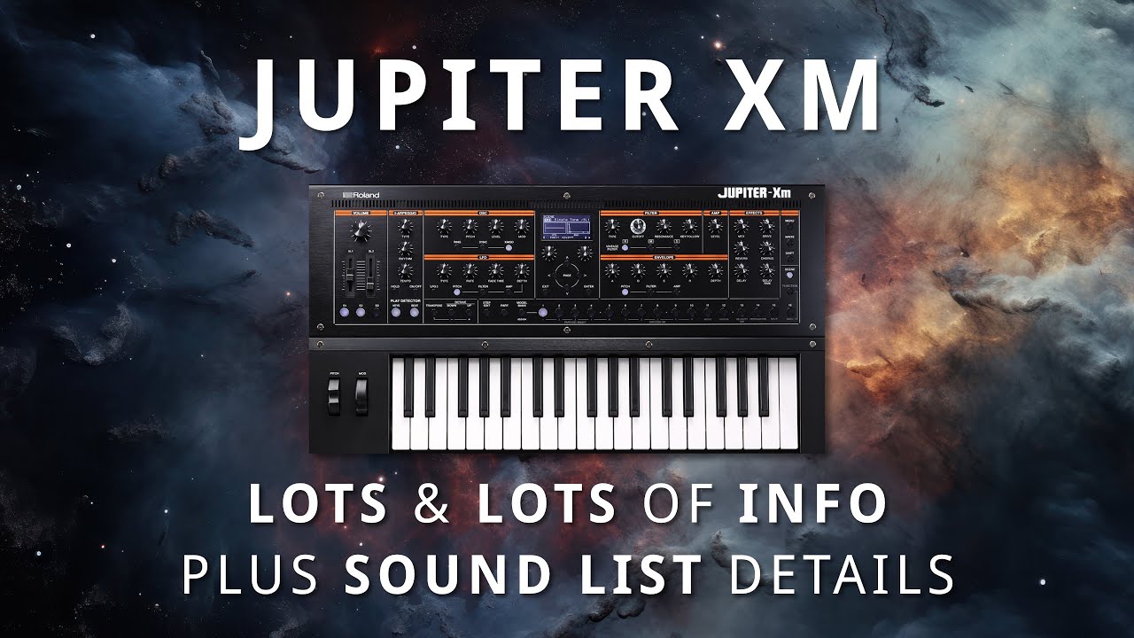 Roland Jupiter Xm - First Look | Lots of Info and Sound List (just