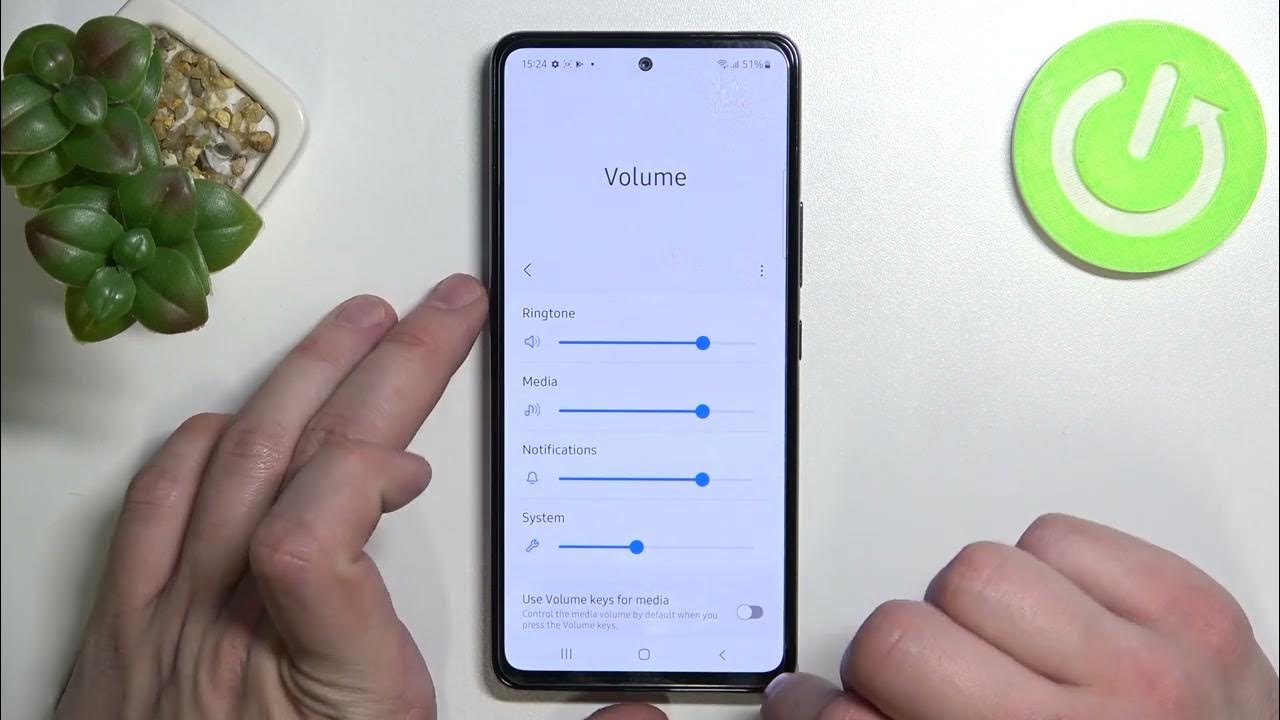 How to Change Volume Keys Control on SAMSUNG Galaxy A53 Set Up Keys