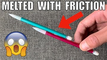 How To Melt 2 Pencils Together With FRICTION!