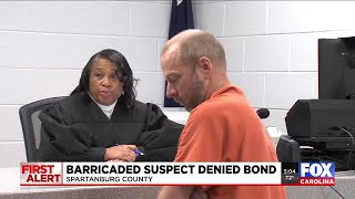Barricaded suspect denied bond after firing on Spartanburg Co. deputies, officials say