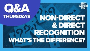 Non-Direct & Direct Recognition - What