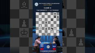 Game 4 Tan Zhongyi ½ - ½ Ju Wenjun