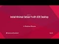 Install Minimal Debian 9 Stretch with KDE Desktop