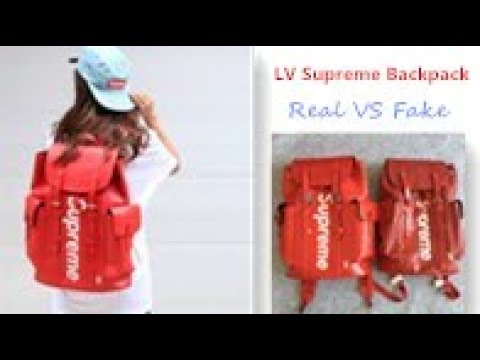 Louis Vuitton x Supreme Backpack REAL VS FAKE LEGIT CHECK + COMPARISON 