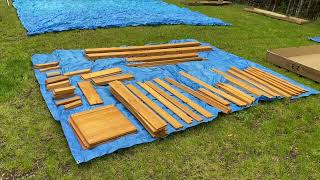 KidKraft McKinley Wooden Swing Set Playset with Clubhouse Review, Easy to identify parts