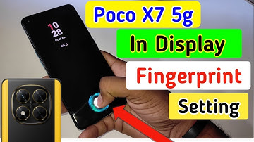 Poco x7 5g display fingerprint setting/Poco x7 5g me in display fingerprint lock/fingerprint sensor