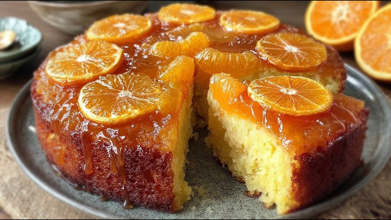 🍊 4 mandarins, make a delicious cake in 10 minutes! 🍰⏰