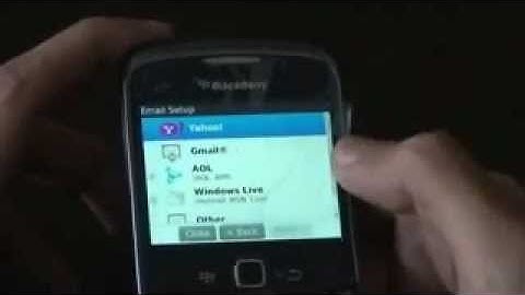 Setting Up Emails On Blackberry