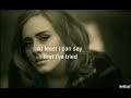 Adele - Hello (lyrics)