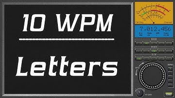 10wpm Letters, cw trainer