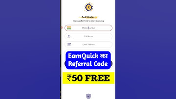 Earnquick Referral Code | earnquick app referral code | earn quick referral code 2025