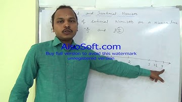 Class 9 maths ICSE  Representation of rational numbers on a number line