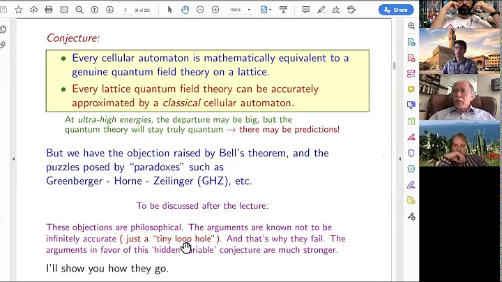 Gerard 't Hooft - The Cellular Automaton Interpret...