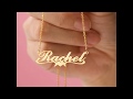 Yafeini Customized Rachel Style Name Necklace With Gold Plated 