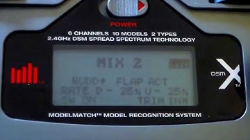 Spektrum DX6i Differential Thrust Programming.