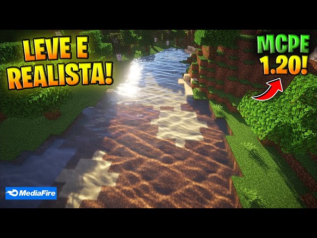 🔥🔥 Shaders LEVE E REALISTA PARA CELULAR NO Minecraft PE 1.20+❗❗❗ 