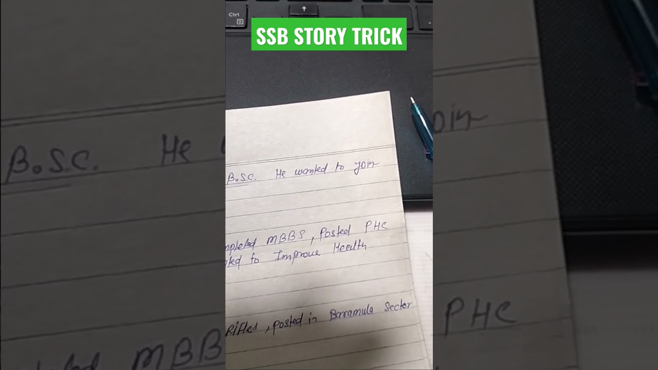 SSB|Story writing trick |Allahabad ssb|ssb phyc test|GTO|reccomended candidate interview