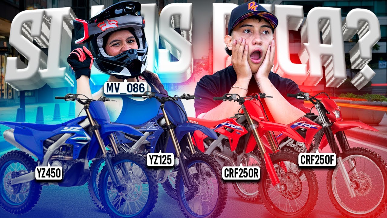 RETO a una MUJER A PICAR motos de MOTOCROSS🥶(me dejó sorprendido)😱