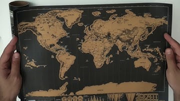 Scratch Map (Travel Map) Unboxing