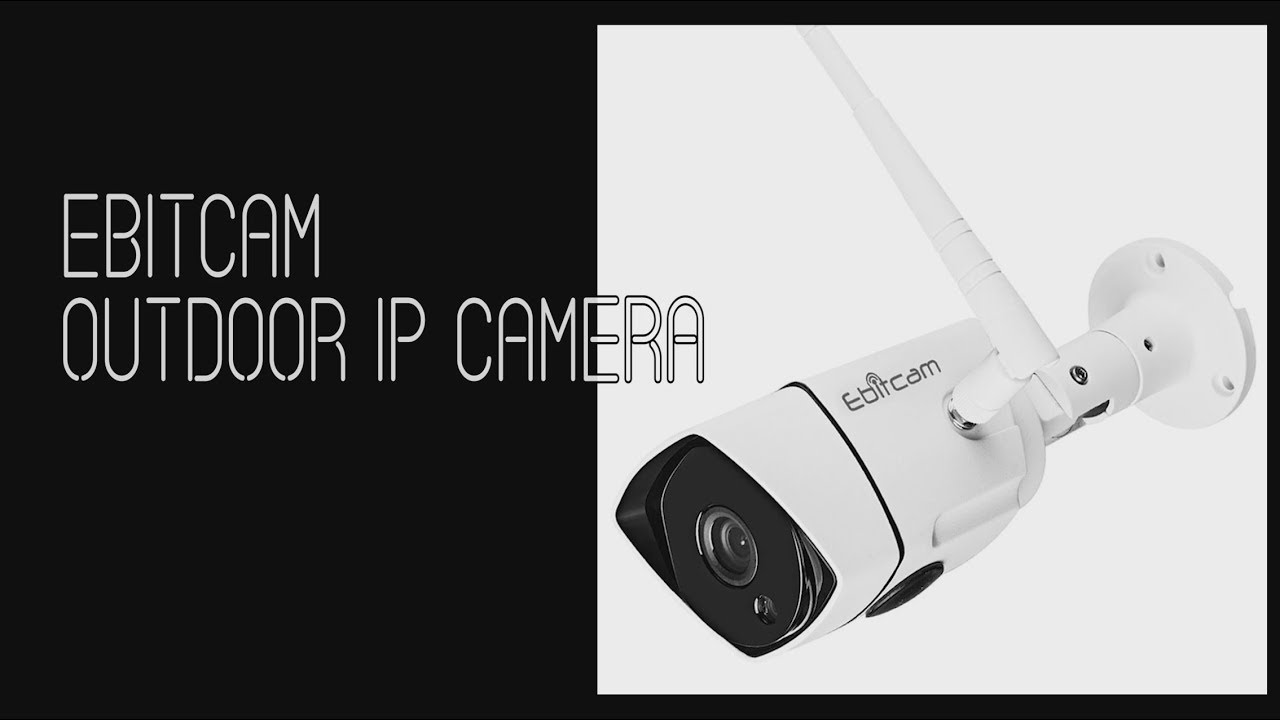 Ebitcam 1080P WiFi Caméra IP Extérieur,Caméra de Sécurité sans Fil,Etanche IP66,Vision Nocturne,Détection de Mouvement,Image en Temps réel Lisse,Supporte Android/iOS,Window PC 