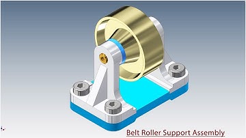 Belt Roller Support Assembly || Autodesk Inventor Tutorial