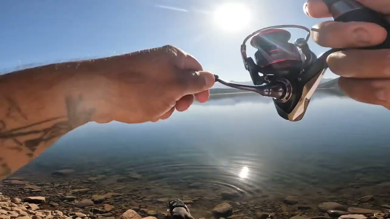 Fishing this lonely lake in Arizona