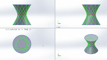 Construction of Hyperboloid Using Straight Line Elements