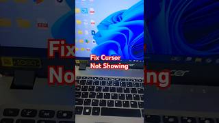 cursor not showing/working on laptop #easy #cusor