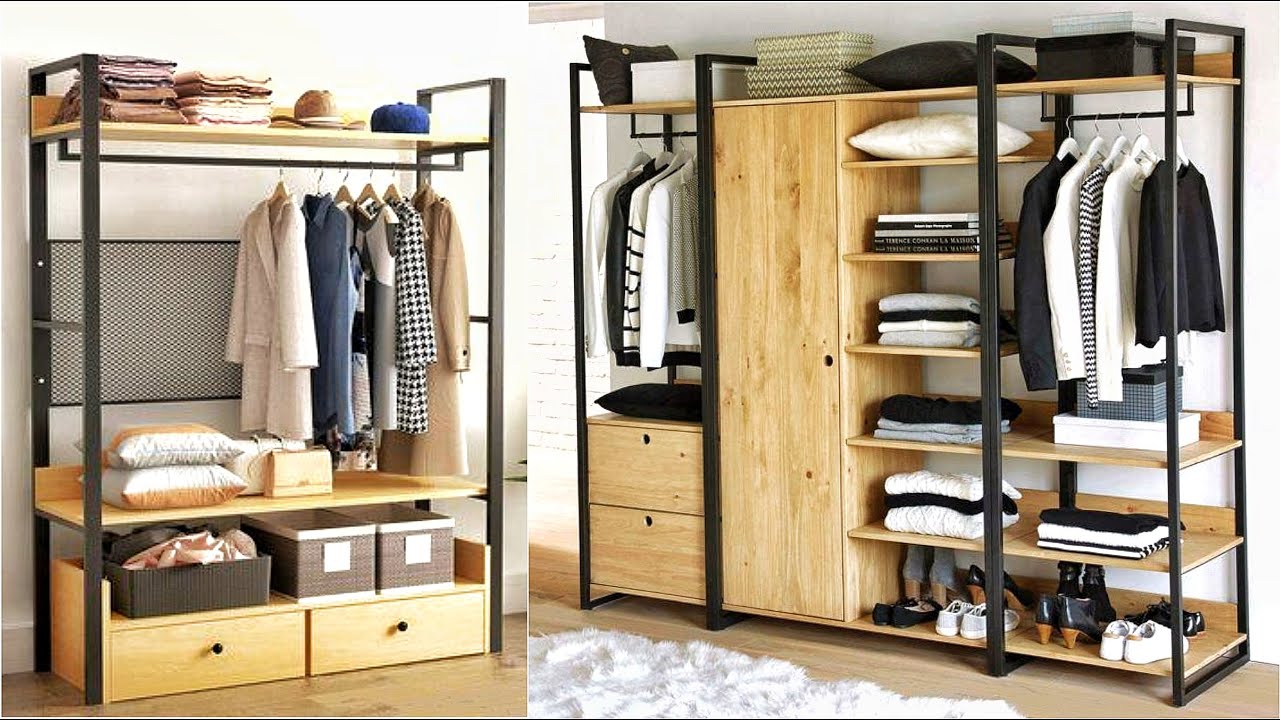 Wood & Metal Wardrobe Design | Metal Closet design | Furniture ...