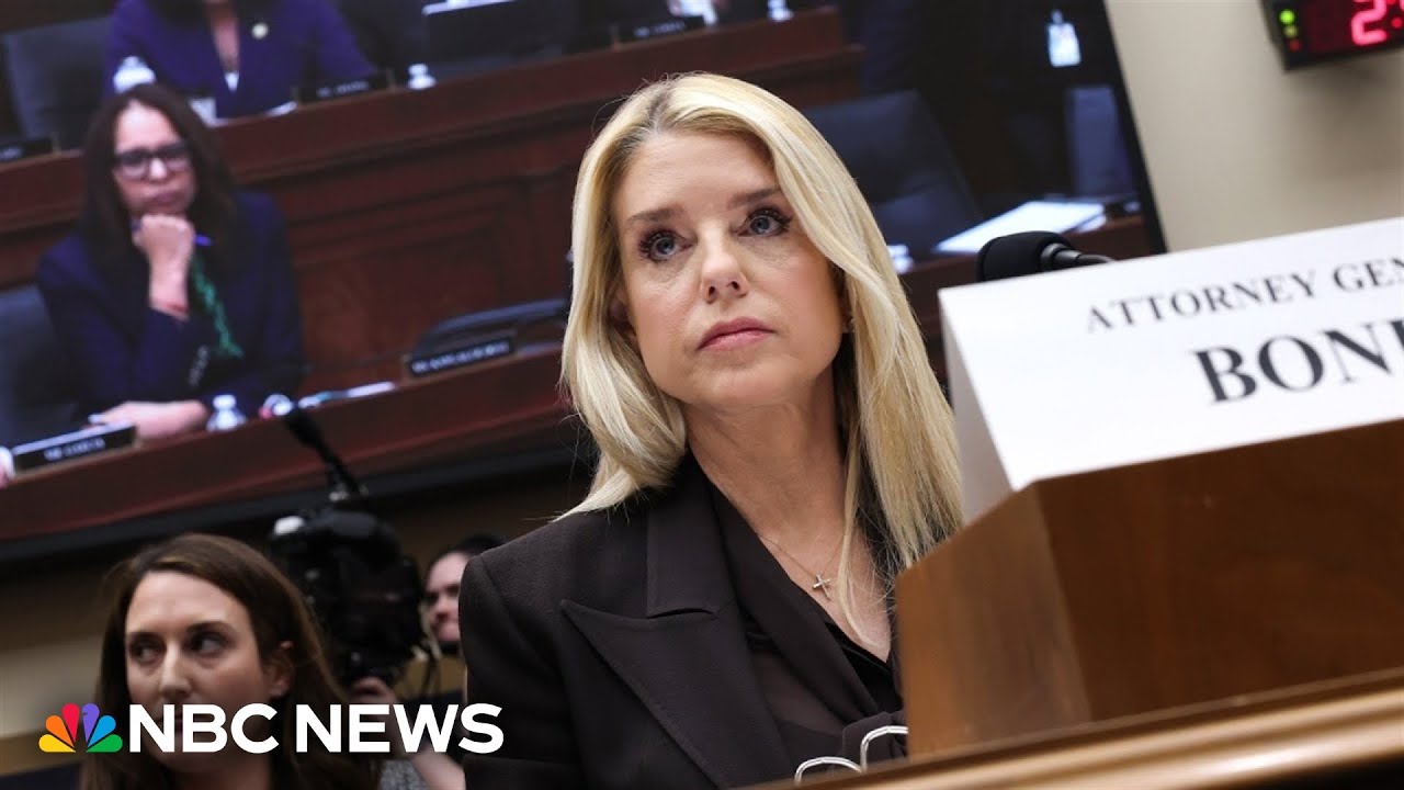 Bondi touts stock exchange numbers while defending Trump at House hearing