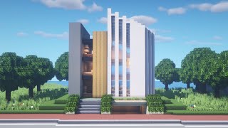 Minecraft: How to Build a Modern Statue House | NOOB vs PRO House Tutorial