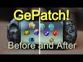 Before and after gepatch  high resolution psp games on ps vita