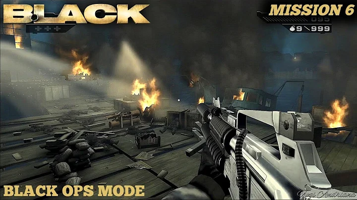 BLACK (PS2) - Mission 6: Vratska Dockyard - Black Ops Mode
