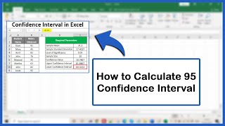 How To Calculate 95 Confidence Interval In Excel (Calculate Confidence Interval In Excel)