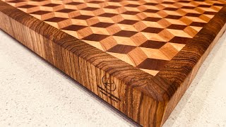 3D Tumbling block cutting board