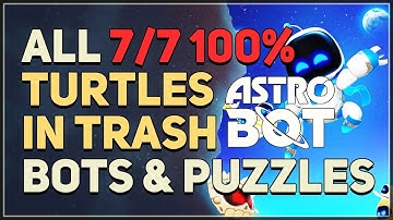 Astro Bot Turtles in Trash All Bots and Puzzle Pieces Collectibles 100% Walkthrough
