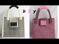 How to make a beaded pearl bag//pearl beaded handbag// bead bag//purse//women handmade bag