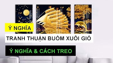 Tranh thuận buồm xuôi gió | Ý nghĩa và cách treo tranh | TRANH 3D MINH LỢI