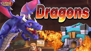 DragBats overpowering TH13s in CCF Playoffs in Clash of Clans!