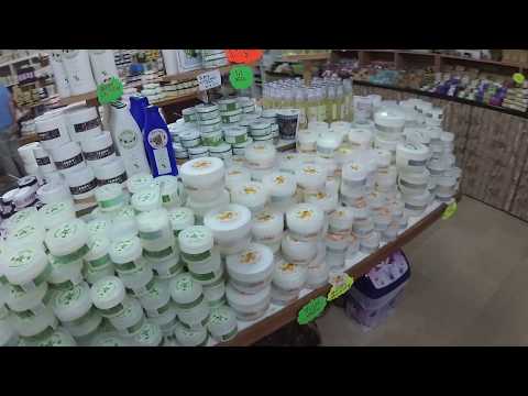 Greece Corfu prices in a tourist shop: everything olive and more.